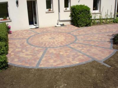 Réalisation d'une terrasse dans les Vosges