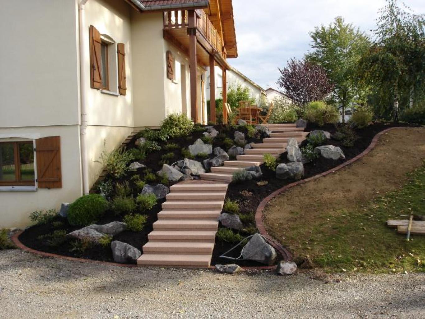 Création d'un escalier d'accès à la terrasse